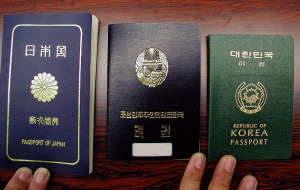 Ｄが所持していた3種類のパスポート（共同）