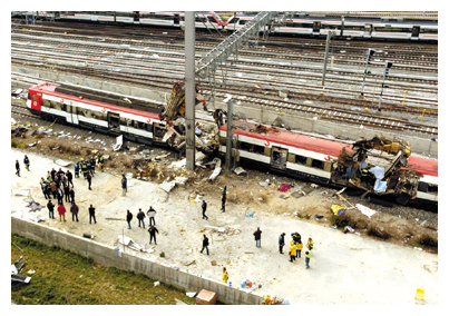 スペイン・マドリードにおける同時多発列車爆破テロ事件(2004年(平成16年)3月)(時事)