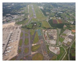 成田国際空港暫定平行滑走路(空港南側から撮影)