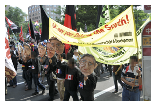 7月5日の札幌市内でのデモ行進