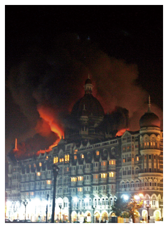 写真　インド・ムンバイにおける連続テロ事件（AFP＝時事）