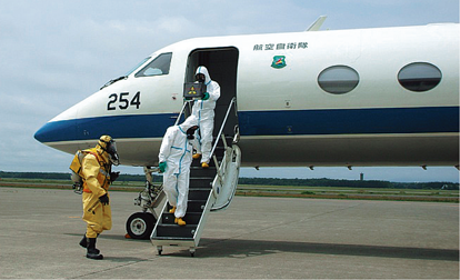 PSI阻止訓練における放射性物資を積載した航空機に対する貨物検査