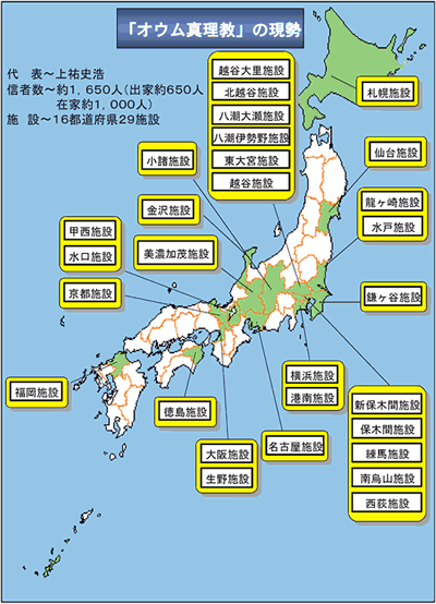 「オウム真理教」の現勢