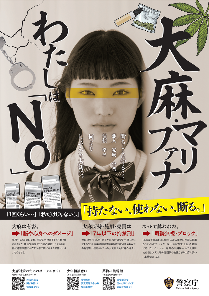 2025大麻乱用防止ポスター画像