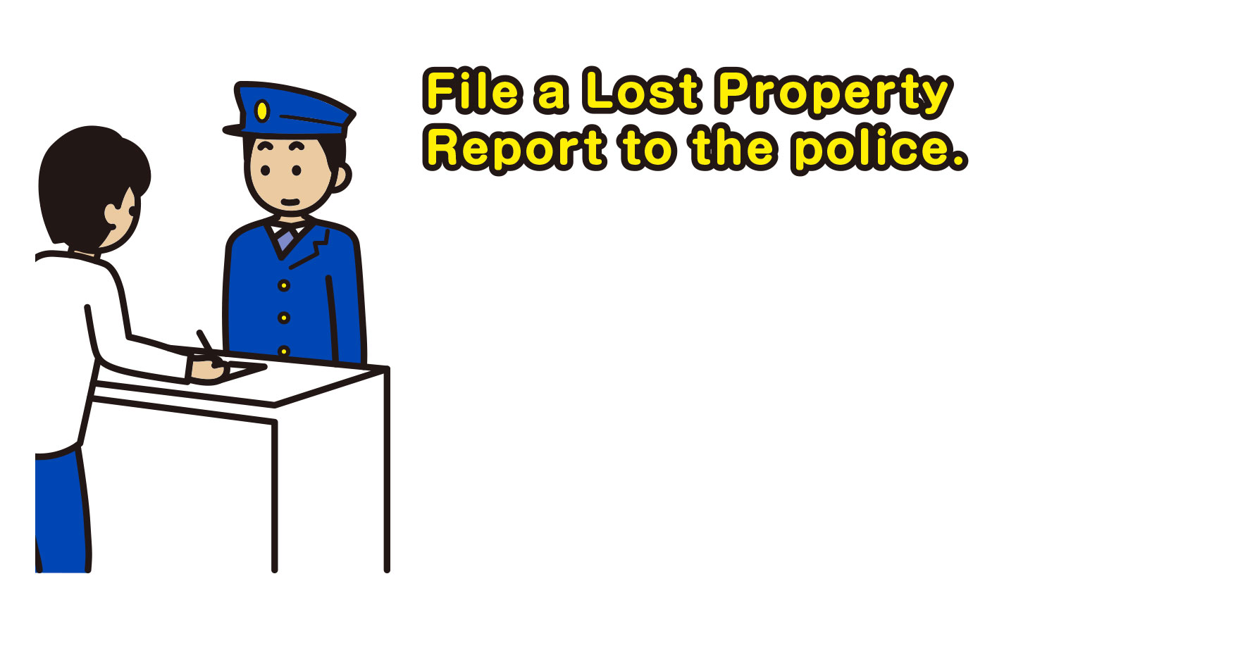 File a Lost Property Report to the police.