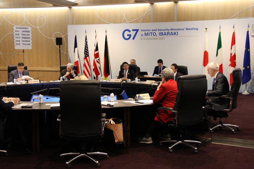 G7茨城水戸内務・安全担当大臣会合