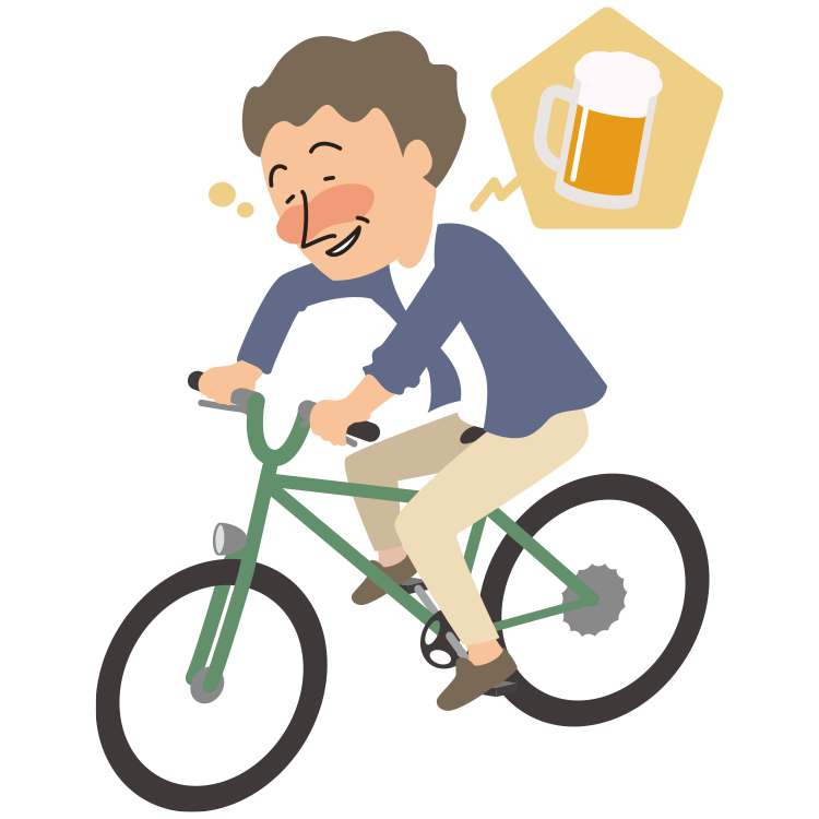 酒酔い運転 酒気帯び運転のイラスト