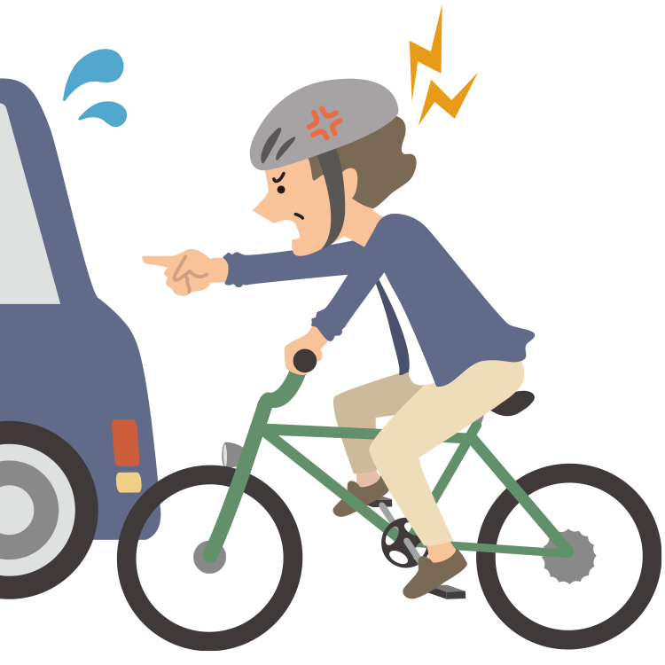 妨害運転のイラスト