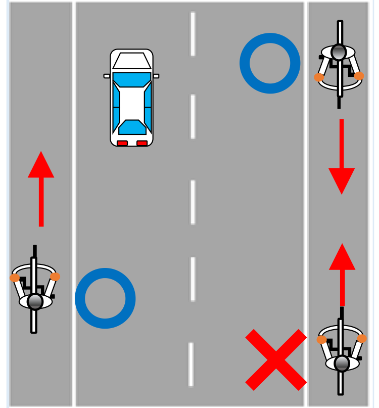 路側帯のイラスト