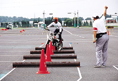 二輪車安全運転全国大会の様子