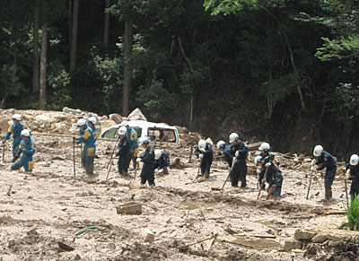 広域緊急援助隊の活動(15年7月)