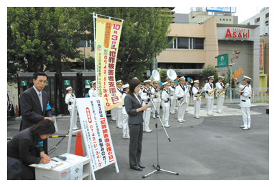 なら犯罪被害者こころの支援センターによる街頭広報活動