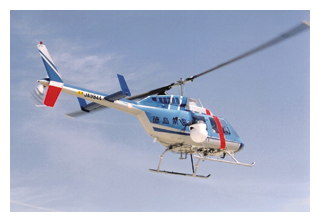 写真　映像通信を行うヘリコプター