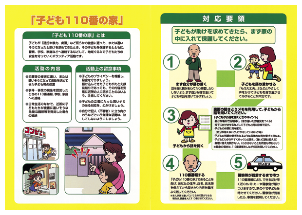 図I-4　「子ども110番の家」対応マニュアル