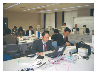 サイバーテロ対処訓練の様子