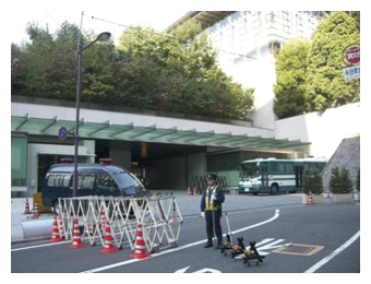 写真　首相官邸における警戒