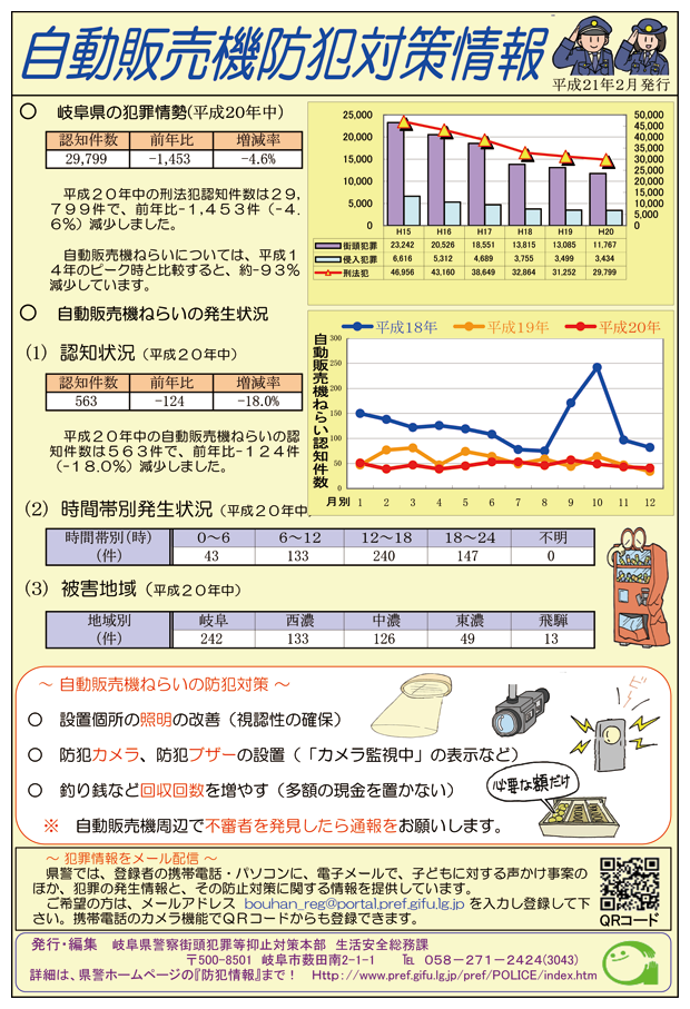 防犯情報を提供するウェブサイト