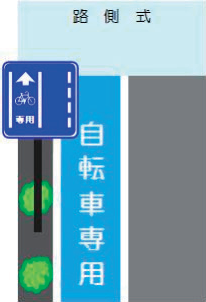 規制標識「普通自転車専用通行帯」（新設）