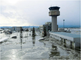 仙台空港の被災状況