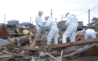 半径２０キロメートル圏内における捜索（写真2）