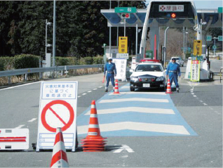 東北自動車道矢板IC での流入規制