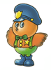岐阜県警察本部マスコットキャラクター　らぴぃ