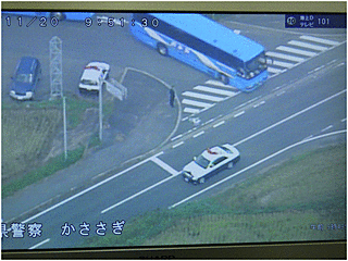 県警ヘリからの映像配信