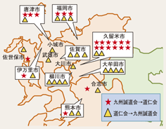 図I-2 道仁会・九州誠道会の対立抗争に起因する不法行為の発生状況(平成18~24年)