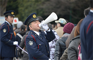 一般参賀に伴う護衛警備実施