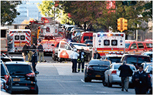 米国・ニューヨークにおける車両使用テロ事件（AFP＝時事）