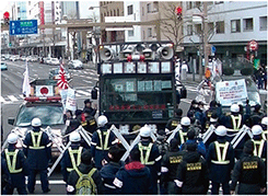 街頭宣伝活動に対する取締り状況（2月、新潟）