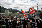 高浜発電所4号機の再稼働に対する抗議行動（5月、福井）（アフロ）