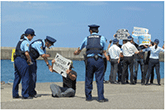 海上保安庁等との合同警備訓練（8月、和歌山）