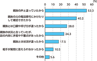 図表II-10　見破った理由　※複数回答