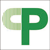 CPマーク　CP部品だけが表示できる共通標章でCrime Prevention（防犯）の頭文字を図案化したもの