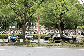 第70回全国植樹祭に伴う警衛警備(6月、愛知)