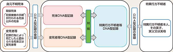 図表2-73　身元確認のためのDNA型データベースの活用