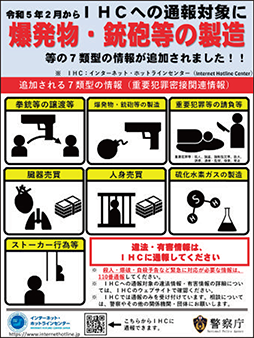 重要犯罪密接関連情報に関する広報啓発資料