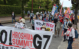 G7広島サミットを捉えた抗議行動（5月、広島）