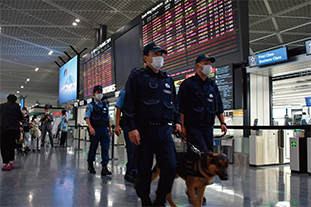公共交通機関における警戒