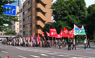 「労働者・学生統一行動」(6月、東京)