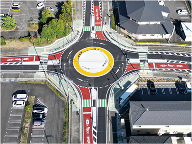 環状交差点（滋賀県甲賀市）