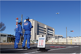 ドローンによる空撮状況