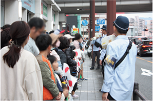 第43回全国豊かな海づくり大会御臨席に伴う警衛（11月、大分）