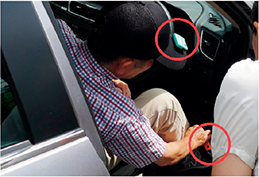 センサを取り付けての運転技能の評価