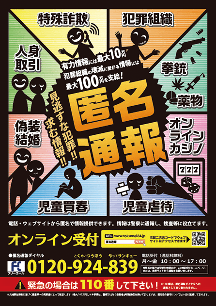匿名通報ダイヤル