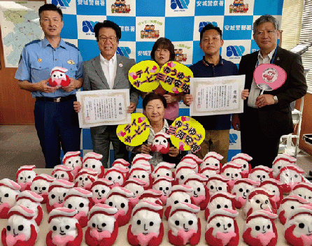  「心癒やす　手作りぬいぐるみ　ギュっとちゃん」1